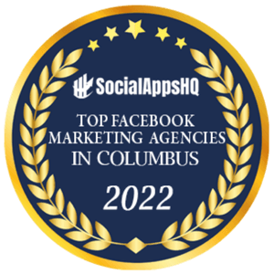 SocialAppsHQ award for Top facebook marketing agency.